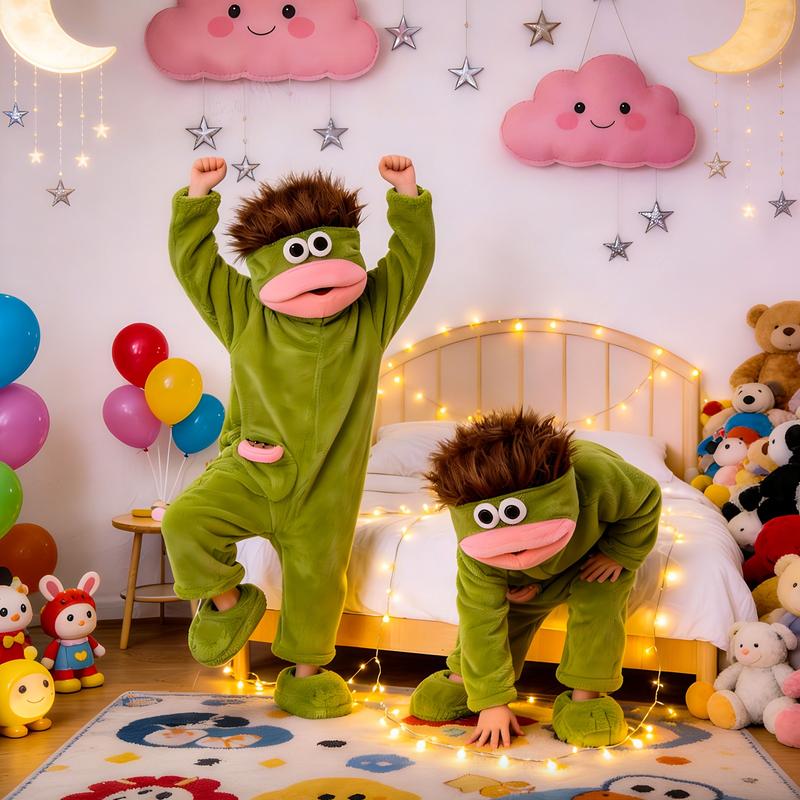 🧸🐟 Eleganz braucht keine Worte – Kuscheliger Pyjama aus Korallenfleece mit Figuren – 50% RABATT! Weich, warm & perfekt für kühle Nächte & entspannte Wochenenden ✨