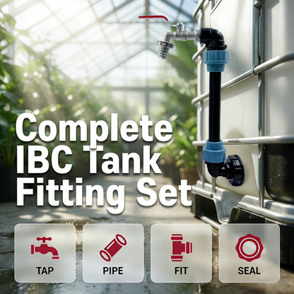 🛠️ 50% RABATT! 💧 IBC Tank Anschlussset Komplett – Hahn, Ventile, Adapter & Dichtungen – Dicht, langlebig & sofort montierbar – ideal für Gartenbewässerung, Regenwassernutzung oder Flüssigkeitslagerung 🌿