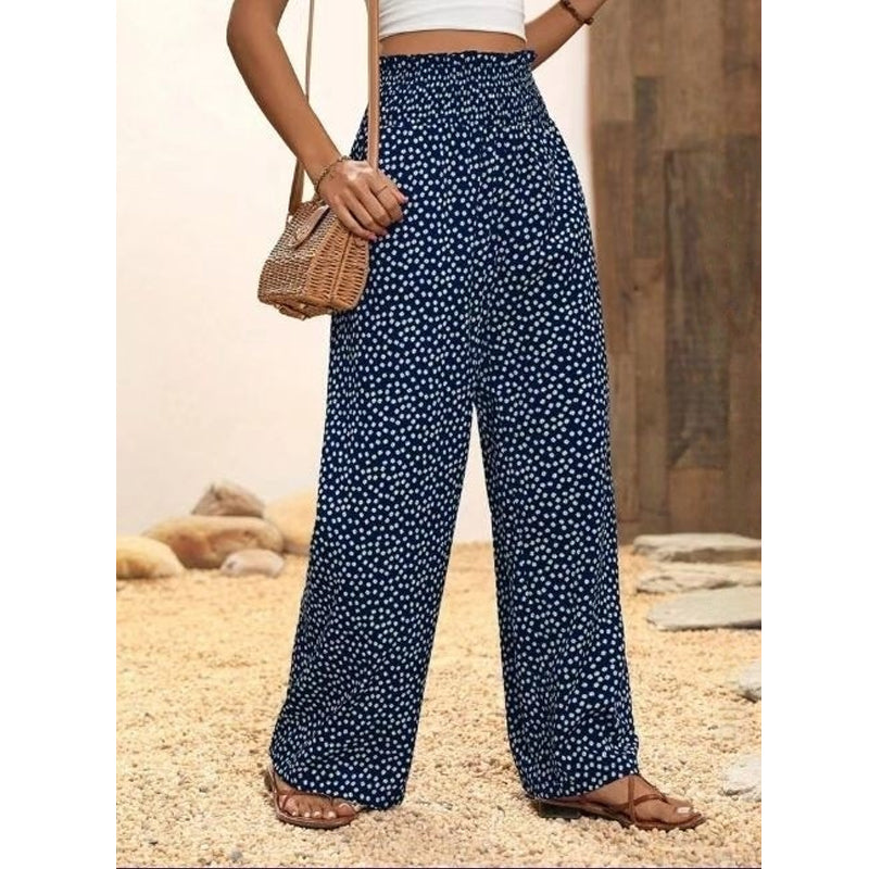 👖🌿 50% RABATT! Damen-Hose mit gerafftem Hohem Bund & Weitem Bein – Leicht, vielseitig & eleganter Oversize-Style ✨