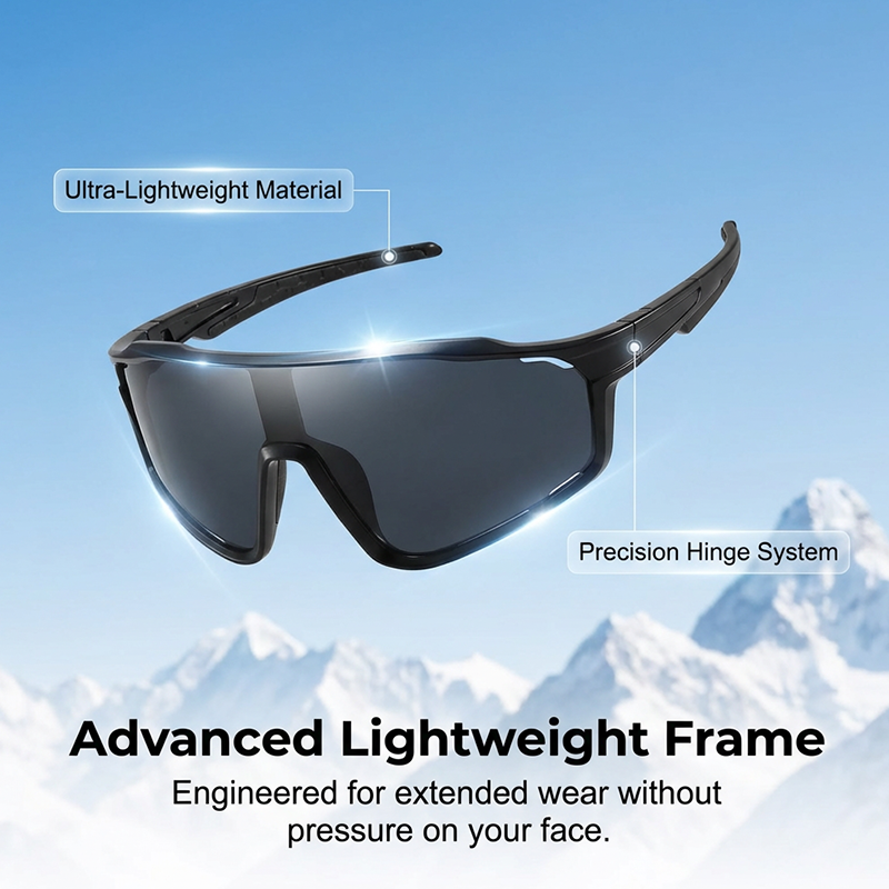 😎🏔️ Photochrome Outdoor-Sportbrille – Selbsttönend, Panoramablick 🌬️🔒 | Windschutz, rutschfest – Ideal für Rad & Lauf – Jetzt sparen!
