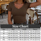 👕✨ 50% RABATT! Schmal geschnittenes Basic-T-Shirt mit V-Ausschnitt für Damen – Lässig elegant, vielseitig & perfekt für den Alltag 💫