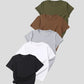 5er-Pack vielseitige unifarbene T-Shirts