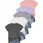 5er-Pack vielseitige unifarbene T-Shirts