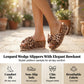 👡🐆 50% RABATT! Damen-Plateausandalen mit Leopardenmuster und Schleife – Wild, stylisch & perfekt für auffällige Looks 💫
