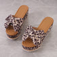 👡🐆 50% RABATT! Damen-Plateausandalen mit Leopardenmuster und Schleife – Wild, stylisch & perfekt für auffällige Looks 💫