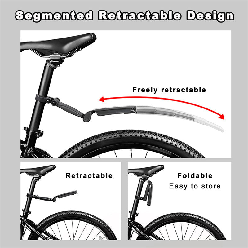🔥Nur für kurze Zeit zum halben Preis🔥 Flexible und einziehbare Fahrradschutzbleche🚴‍♂️💦