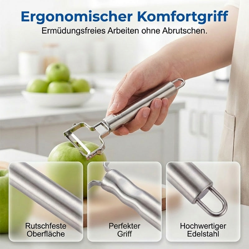 🥕 KAUFE 3, ERHALTE 1 GRATIS! 🔪 Multi-Funktions-Sparschäler & Julienne-Schneider aus Edelstahl – Rostfrei, Ergonomisch & Ideal Für Gemüse & Obst ✨
