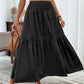 👗✨ Maxirock für Damen mit hoher Taille, Smok-Detail und A-Linien-Schnitt – 50% RABATT! Figurumarmend, lässig & perfekt für Alltag und festliche Anlässe 🌹