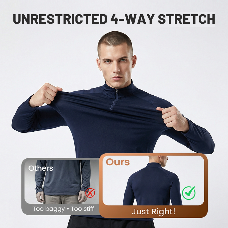 👕 50% RABATT! 💪 Hochelastisches Schnelltrocknendes Fitness-Shirt für Herren – Leicht, Atmungsaktiv & Ideal Für Sport & Training 🔥