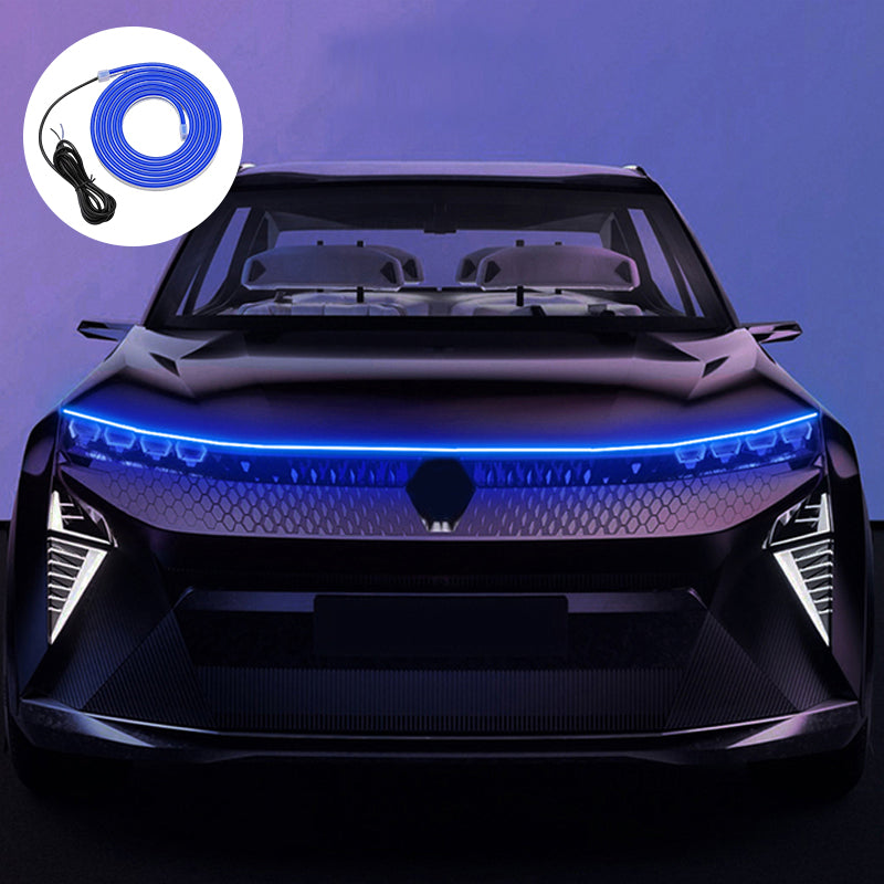 🚗 In 5 Min. zum High-Tech-Look – LED-Lichtleisten für die Motorhaube – Plug & Play, ohne Kabelsalat ✨