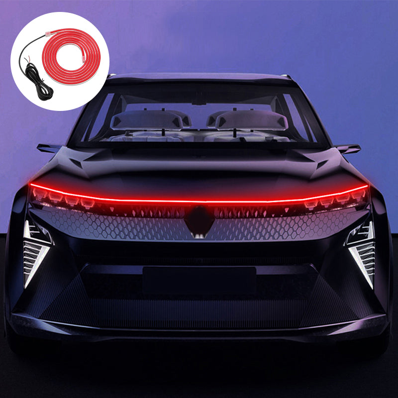 🚗 In 5 Min. zum High-Tech-Look – LED-Lichtleisten für die Motorhaube – Plug & Play, ohne Kabelsalat ✨