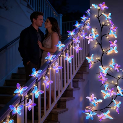 🥳【Nur freitags – 50 % Rabatt】 2026 HEISSER VERKAUF🥳💞Über 50.000 verkauft!🌿Romantische LED-Lichterkette mit Schmetterlingsranke
