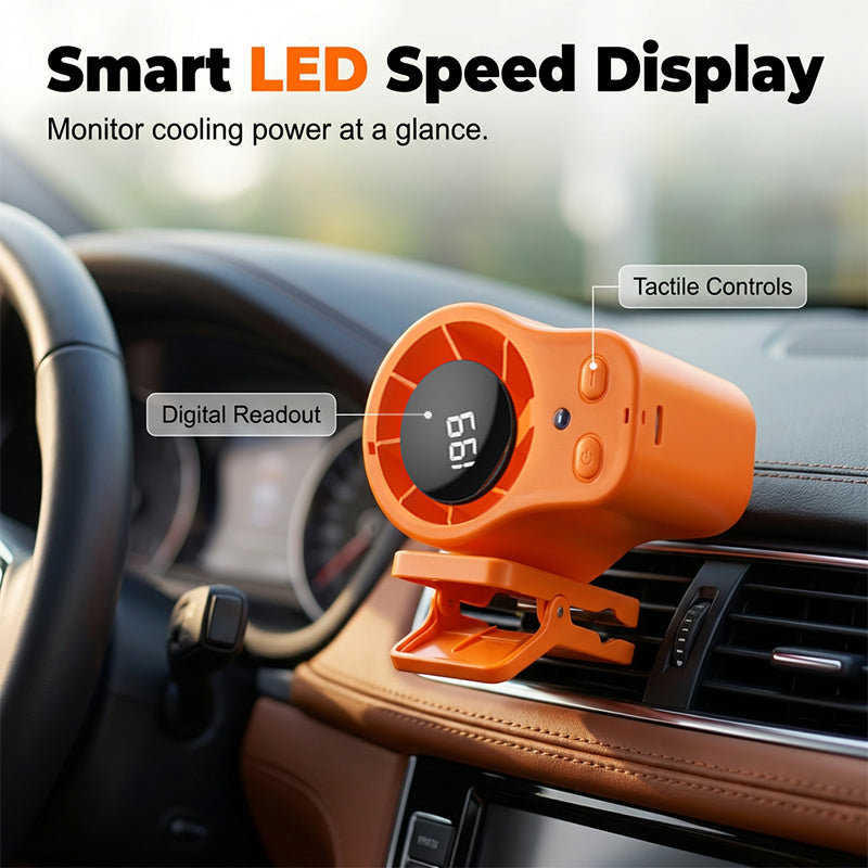 🌬️🔥 HEISSER SALE – 50% RABATT! Freihändiger persönlicher Kühlventilator mit LED-Display – Tragbar, USB-ladbar & mit Halsband oder Standfuß ✨