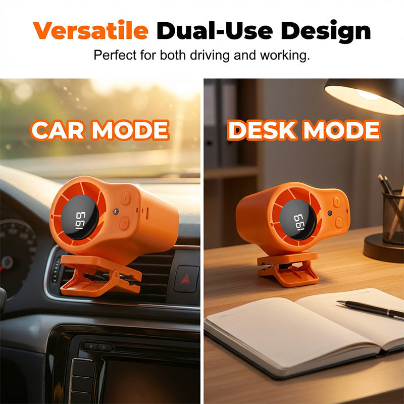 🌬️🔥 HEISSER SALE – 50% RABATT! Freihändiger persönlicher Kühlventilator mit LED-Display – Tragbar, USB-ladbar & mit Halsband oder Standfuß ✨