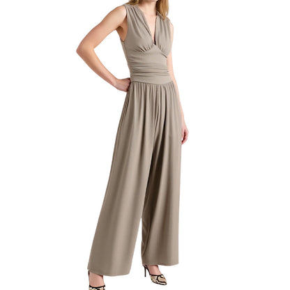 👖 LIMITED-TIME 50% RABATT! ✨ Damen-Jumpsuit "Confidence" – V-Ausschnitt, Figurschmeichelnd, Leicht, Vielseitig ✨