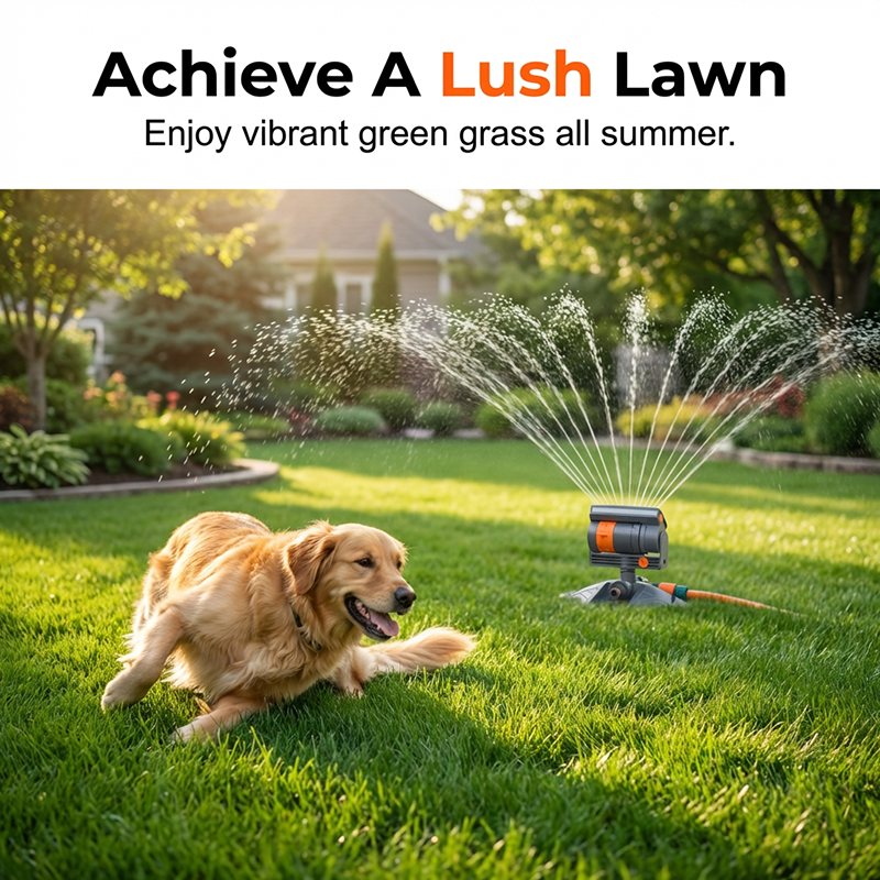 💦✨ Gartenregner mit großer Reichweite & automatischer Rotation – 50% Rabatt! Für eine gleichmäßige Bewässerung von Rasen, Beeten & Hecken 🌱