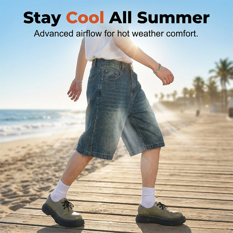 👖🔥 49% RABATT! Vintage-Jeansshorts für Herren – Mit lockerer Passform, zerrissenem Look & lässigem Retro-Charme ⏳