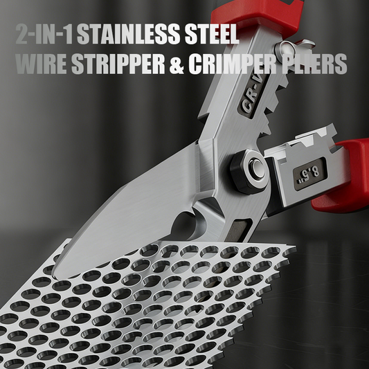 🔧✨ 50% RABATT! 8-in-1-Abisolier- und Crimpzange aus Edelstahl – Präzises Abisolieren, Crimpen & Schneiden für Elektroarbeiten & DIY ⚡