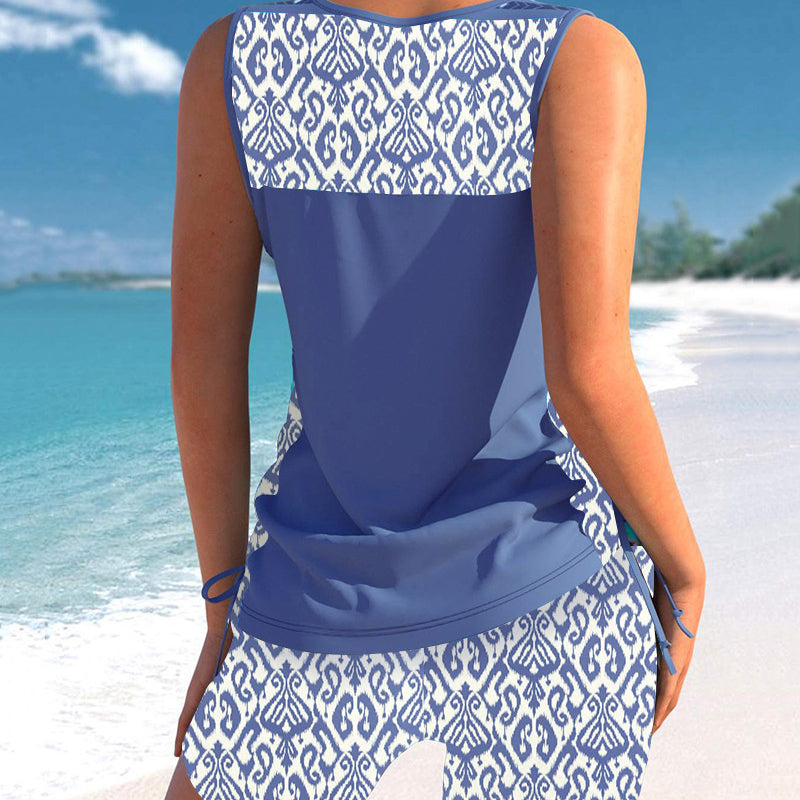 🔥Zweiteiliger Bikini – hochtailliert mit Bandeau-Top – perfekt für den Strand👙🏖️