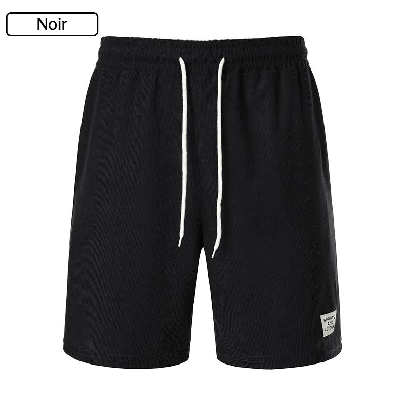 🔥42% RABATT für kurze Zeit🔥Herren Freizeit Einfache Atmungsaktive Rippsam-Kurzvelours Shorts