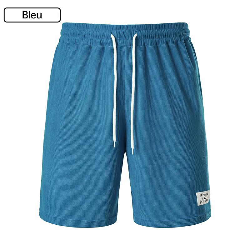 🔥42% RABATT für kurze Zeit🔥Herren Freizeit Einfache Atmungsaktive Rippsam-Kurzvelours Shorts