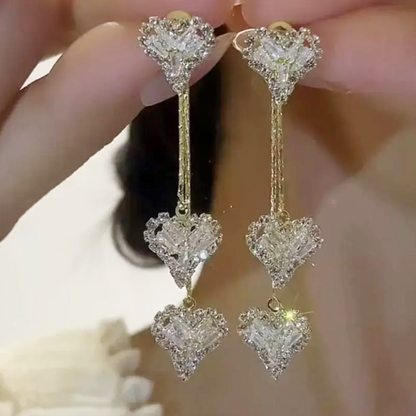 🎉【50 % Rabatt auf die neue Kollektion 2026】-Ohrringe mit langer Kette – romantisch & zeitlos❤️✨