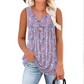 👚 50% RABATT! ☀️ Ärmelloses Damen-Top – Mit Print, Knopfleiste & Leichtem Stoff, Perfekt Für Heiße Tage Und Einen Frischen Look ✨
