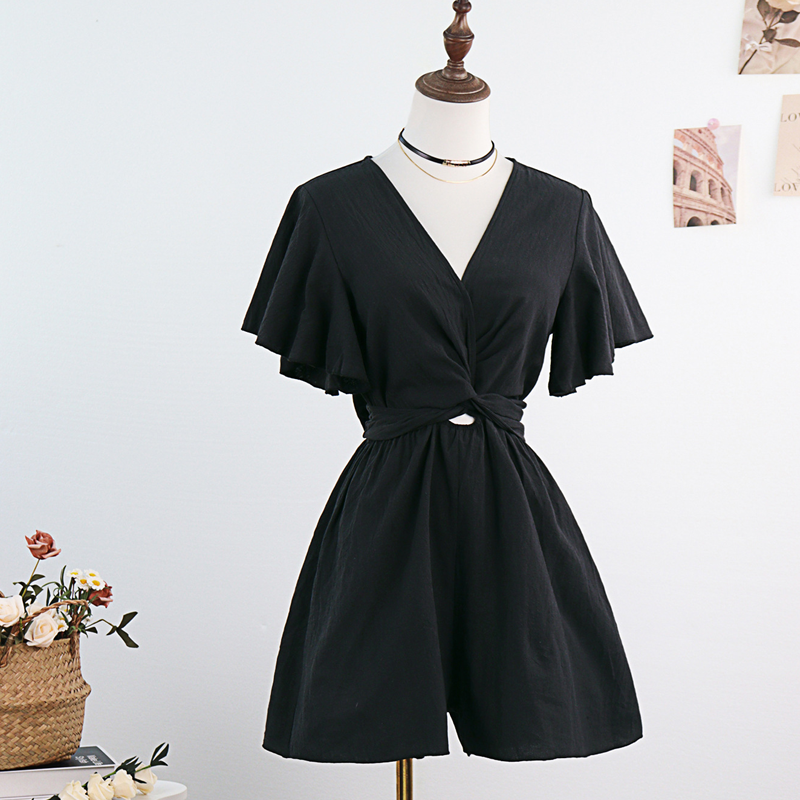 👖✨ 50% RABATT! Eleganter Overall mit Ausschnitt an der Taille – Lässig, figurbetont & perfekt für Frühling & Sommer 🌸