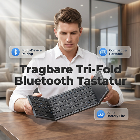 🔥Begrenzte Zeit 50% Rabatt💥Faltbare Bluetooth-Tastatur mit Touchpad--⌨️Effizientere Büroeingabe✨