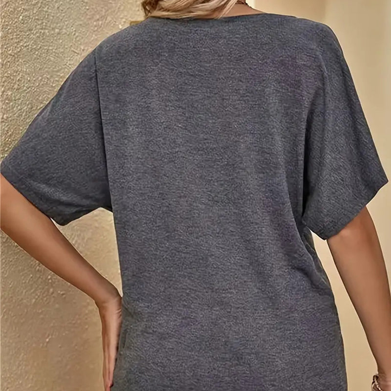 👕☀️ 50% RABATT! Off-Shoulder T-Shirt für Damen – Lässig, sommerlich & perfekt für warme Tage 🌸
