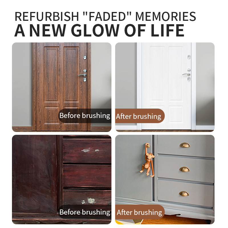 🖌️ 50% RABATT! 🔧 2-in-1 Holzrenovierungs-Pinsel – Repariert Kratzer, Deckt Abnutzung Ab & Ideal Für Möbel, Fußböden & Holzarbeiten 🪑