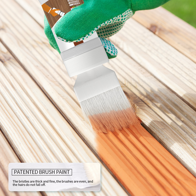 🖌️ 50% RABATT! 🔧 2-in-1 Holzrenovierungs-Pinsel – Repariert Kratzer, Deckt Abnutzung Ab & Ideal Für Möbel, Fußböden & Holzarbeiten 🪑
