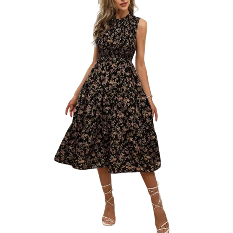 👗🌸 50% RABATT! Ärmelloses Freizeitkleid mit Blumenmuster für Damen – Leicht, lässig & perfekt für den Sommer 🌼