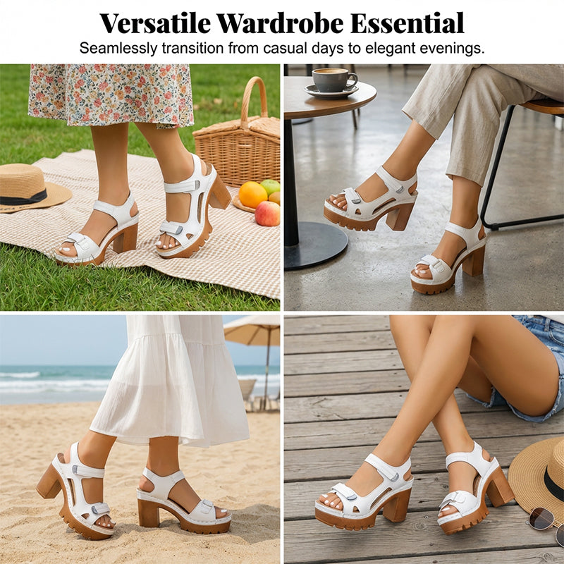 👡 LIMITIERTES ANGEBOT: 50% RABATT! ☀️ Plateausandalen für Frauen – Voll Verstellbar, Antirutsch & Wolkenweicher Komfort 💃