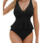 👙✨ 50% RABATT! Damen-Tankini-Set mit Peplum-Schnitt und passendem Unterteil – Figurbetonend, feminin & perfekt für Pool und Strand 🏖️