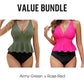 👙✨ 50% RABATT! Damen-Tankini-Set mit Peplum-Schnitt und passendem Unterteil – Figurbetonend, feminin & perfekt für Pool und Strand 🏖️