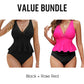 👙✨ 50% RABATT! Damen-Tankini-Set mit Peplum-Schnitt und passendem Unterteil – Figurbetonend, feminin & perfekt für Pool und Strand 🏖️