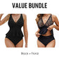 👙✨ 50% RABATT! Damen-Tankini-Set mit Peplum-Schnitt und passendem Unterteil – Figurbetonend, feminin & perfekt für Pool und Strand 🏖️