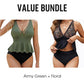 👙✨ 50% RABATT! Damen-Tankini-Set mit Peplum-Schnitt und passendem Unterteil – Figurbetonend, feminin & perfekt für Pool und Strand 🏖️