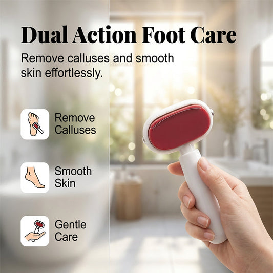 🦶 JETZT 50 % RABATT! Doppelseitige Fußfeile gegen Hornhaut – Salon-Ergebnis für zu Hause – entfernt Hornhaut und macht die Füße babyweich ✨🛁