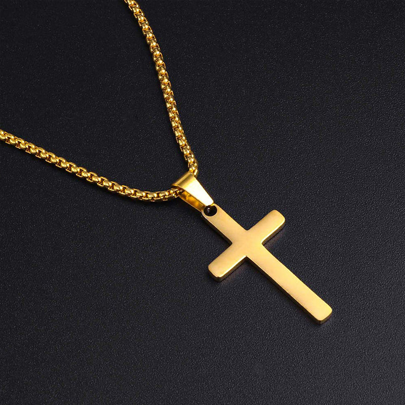 ✝️✨ 50% RABATT! Doppelschichtige Halskette mit Kreuzanhänger – Zeitlos elegant, mit doppelter Kette für einen modernen Look 💫