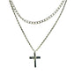 ✝️✨ 50% RABATT! Doppelschichtige Halskette mit Kreuzanhänger – Zeitlos elegant, mit doppelter Kette für einen modernen Look 💫