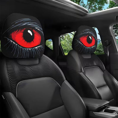 ⏳Zeitlich begrenztes Angebot: 50 % Rabatt⏰ Gruseliger roter Augen-Autokopfstützenbezug👁️‍🗨️🚗