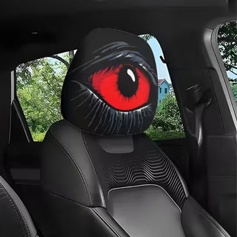 ⏳Zeitlich begrenztes Angebot: 50 % Rabatt⏰ Gruseliger roter Augen-Autokopfstützenbezug👁️‍🗨️🚗