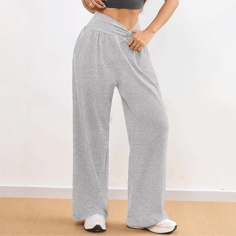 🧘‍♀️✨ 50% RABATT! Frühjahrs-Hochtaillierte Jogginghose – Einfarbig, locker geschnitten, schlankmachend & bequem für Sport & Alltag 🌷
