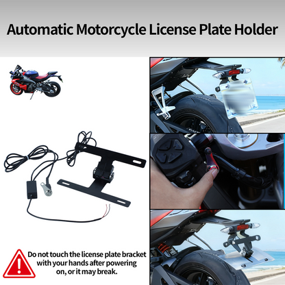 🏍️🔧 50% RABATT! Automatische Klapp-Kennzeichenhalterung für Motorräder – Perfekter Sitz, stabile Montage & einfache Bedienung ⚙️