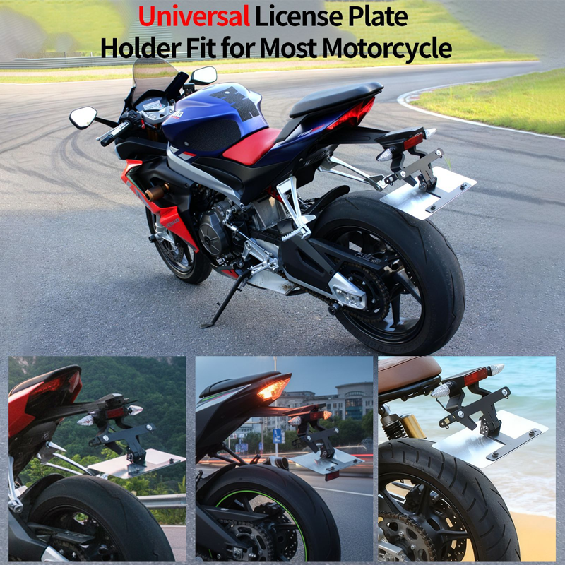 🏍️🔧 خصم 50%! حامل لوحة ترخيص قابل للطي أوتوماتيكي للدراجات النارية – ملاءمة مثالية، تثبيت مستقر وتشغيل سهل ⚙️