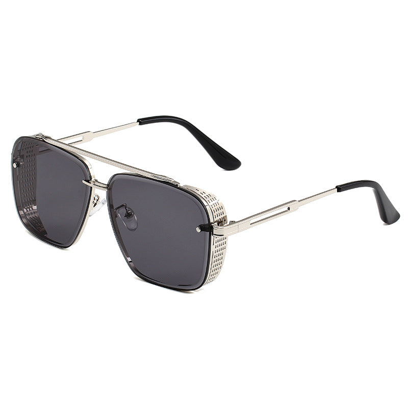 📢📢 50 % RABATT !! ⏰Steampunk-Sonnenbrille mit eckigem Rahmen