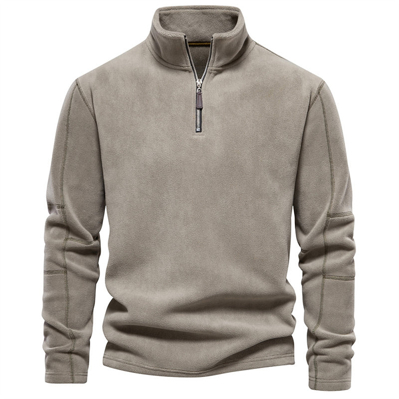 👔✨ 50% RABATT! Stilvolles Langarm-Oberteil mit halbem Reißverschluss für Herren – Lässig, vielseitig & perfekt für kühlere Tage 🍂