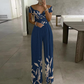 💐Eleganter Damen-Overall mit schulterfreiem Schnitt und weitem Bein